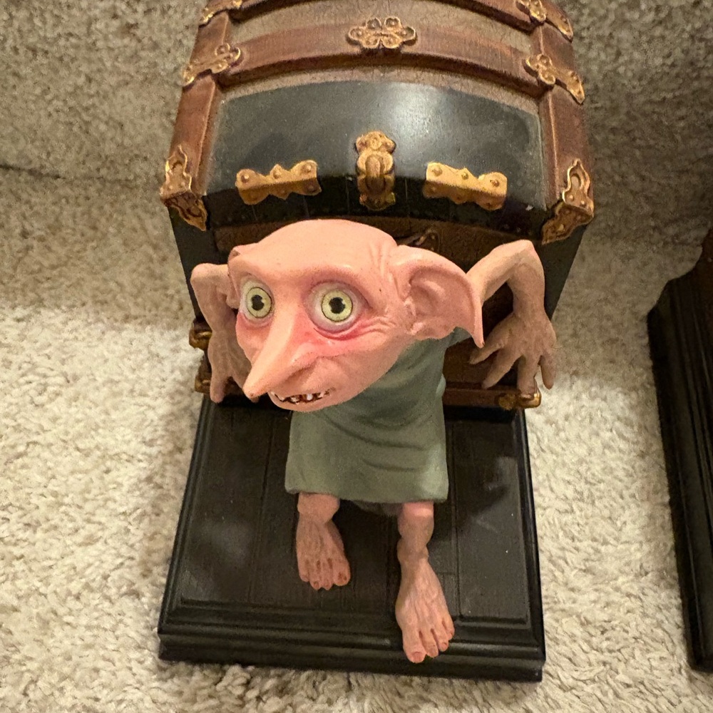 Harry Potter Dobby Goblin Figurine Bookends Home Accent
